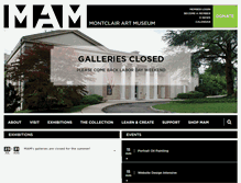 Tablet Screenshot of montclairartmuseum.org